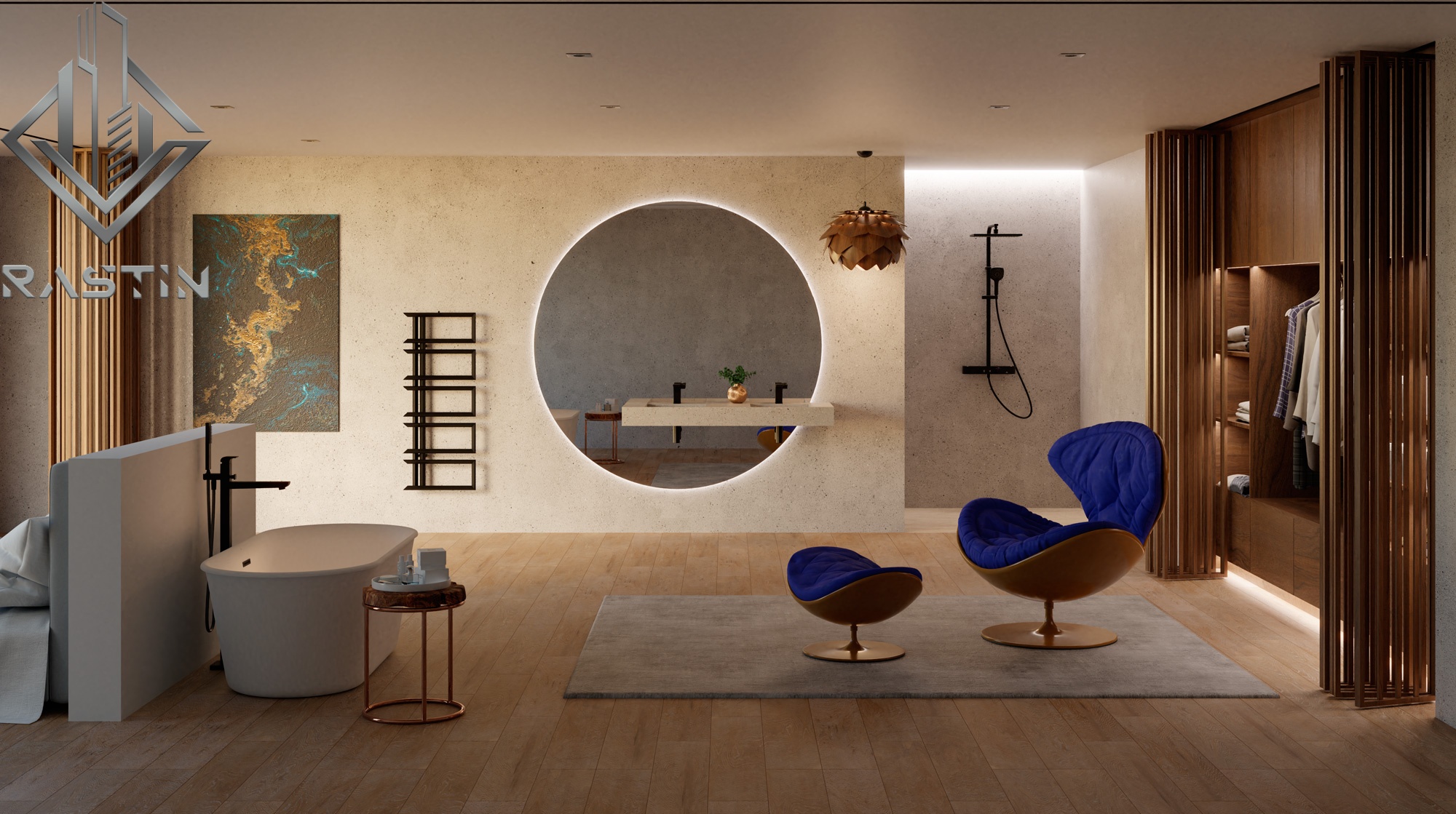 دکوراسیون آپارتمان کوچک با فلز