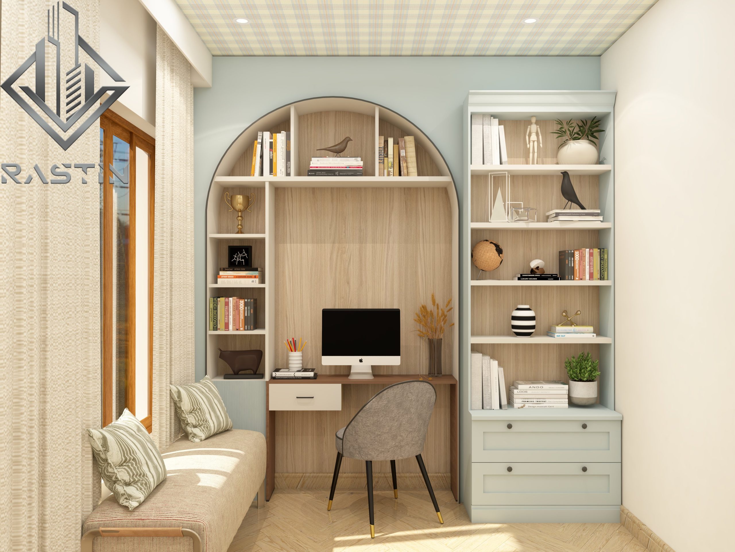 دکوراسیون داخلی اتاق مطالعه